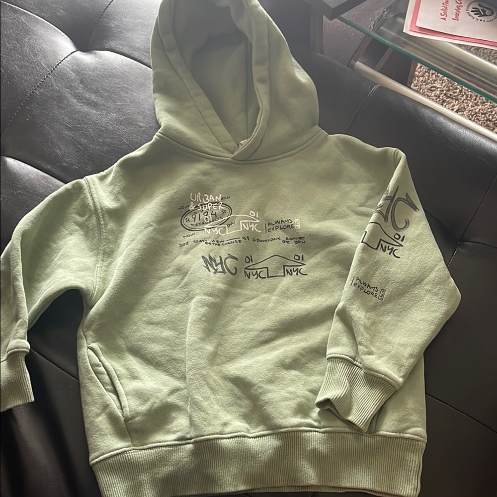 Zara Kids Green Hoodie
